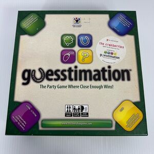 Guesstimation Party Board Game Discovery Bay Complete 2009 Cranberries Edition